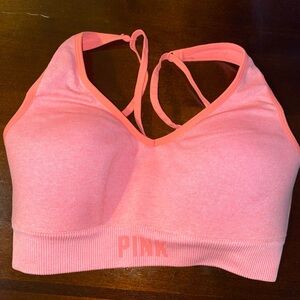 PINK Victoria's Secret Coral Sports Bra